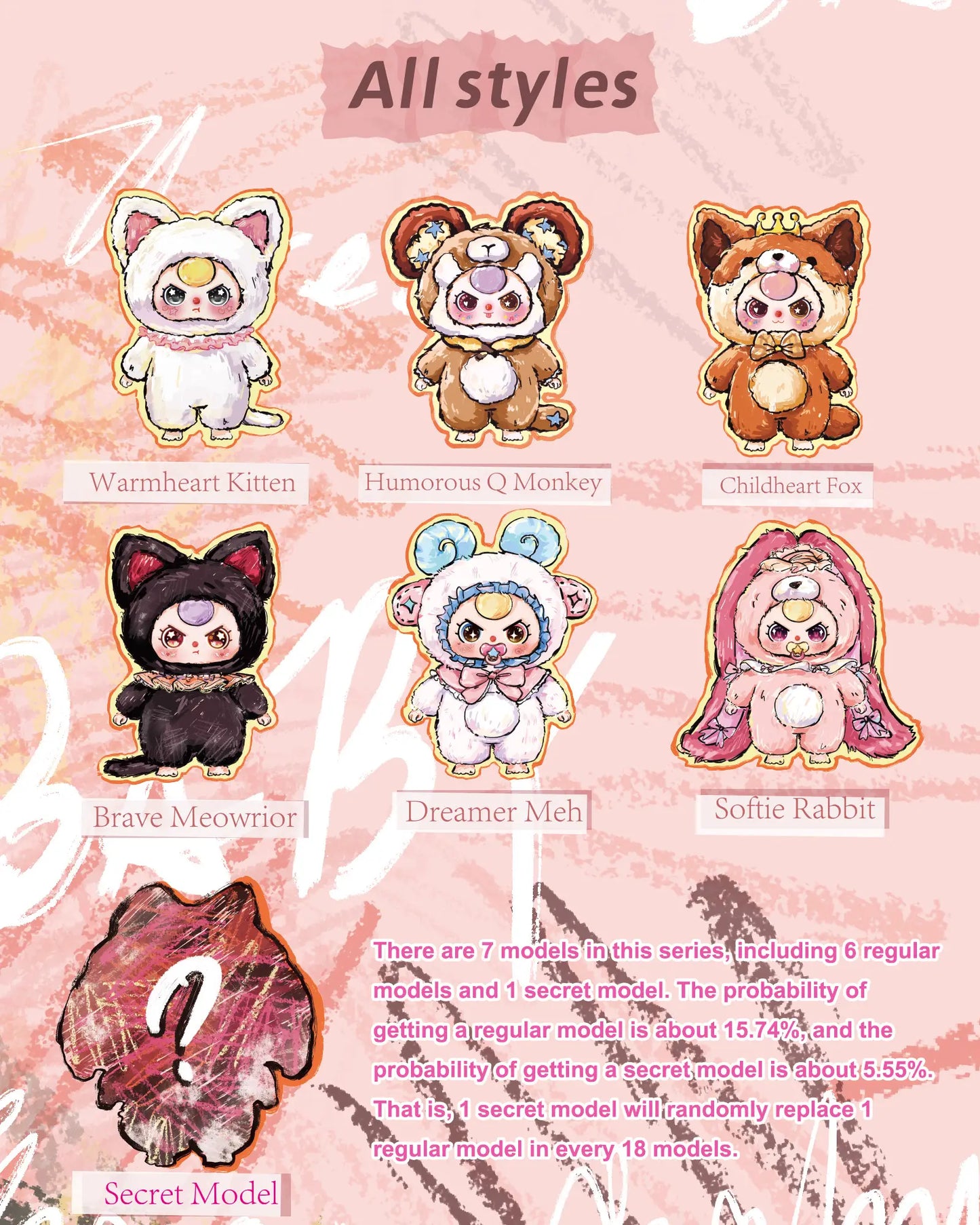 Baby Three 800% Artificial intelligence Plush Style Lucky Bag（Babythree Official）