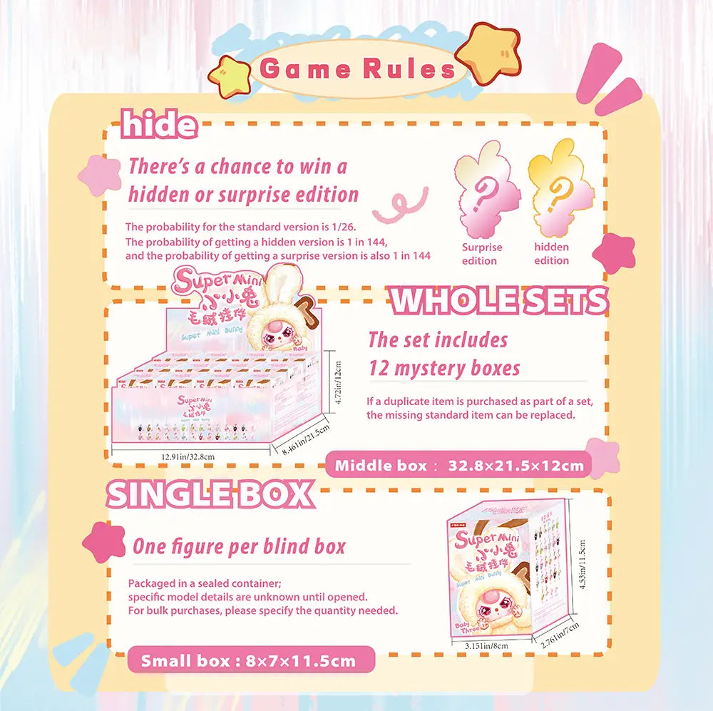 Baby Three - Super Mini Bunny Surprise Box（Babythree Official）