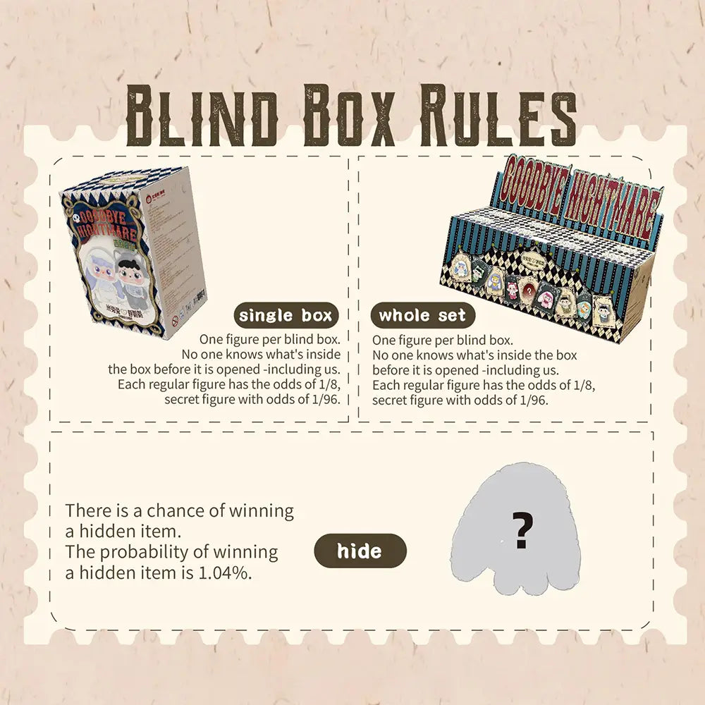 Mitutu&Hulalal - Say goodbye to nightmares Plush Blind Box（Babythree Official）